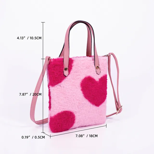 European And American Shoulder Bag Girls In Autumn And Winter Pink - Shop at LoveMi
