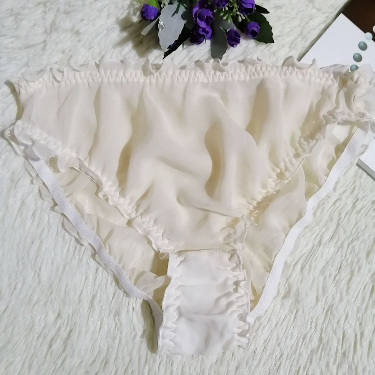 Panties Sexy Translucent Silk Ladies Triangle Skin Color - Shop at LoveMi