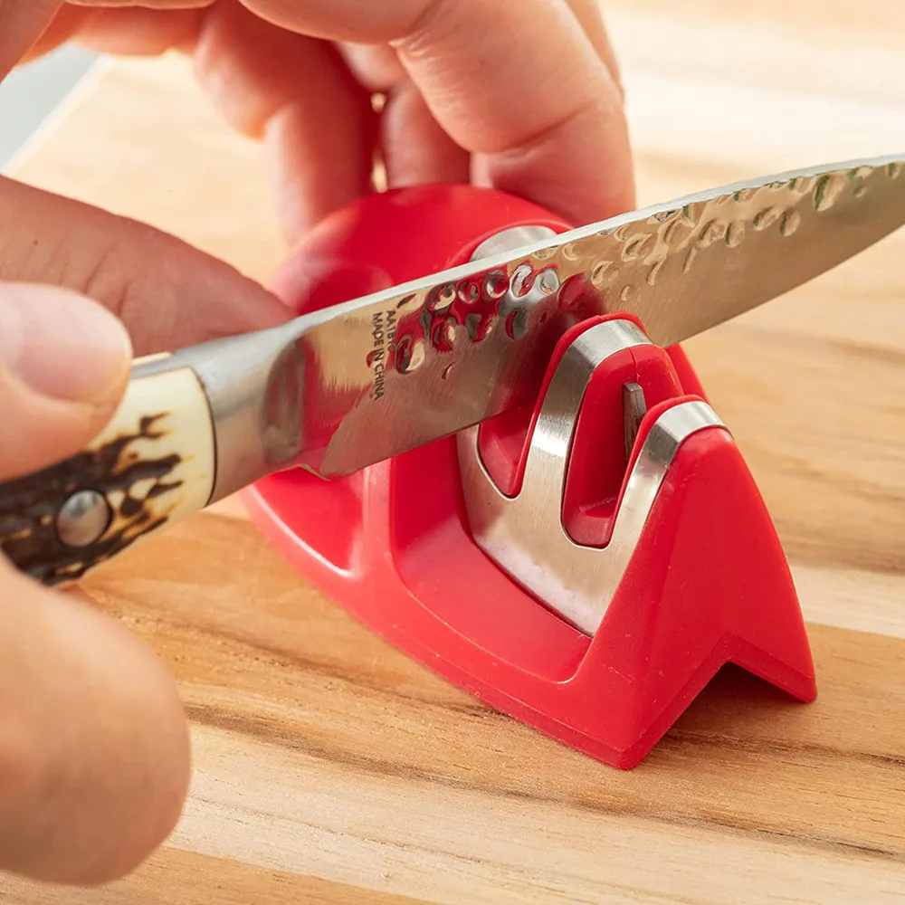 Knife Sharpener Mini Quick Kawaii Kitchen Accessories Portable Two-stage Mouse Sharpening Stone Kitchen Supplies – image 3