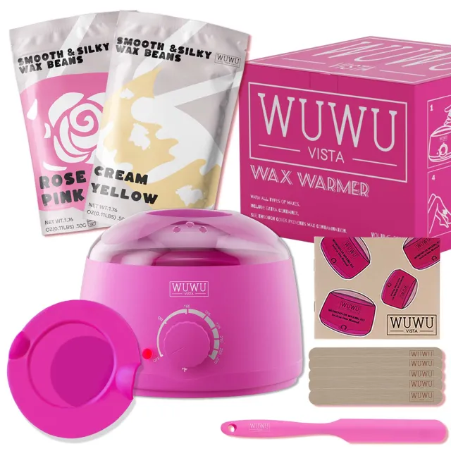 Waxing Kit 11 Items WUWUVISTA Hair Removal Wax Kit With Wax Melt Warmer Waxing Beads For Face,Brazilian,Full Body,Bikini,Sensitiive Skin Suitable F... Pinkish Purple - Shop at LoveMi