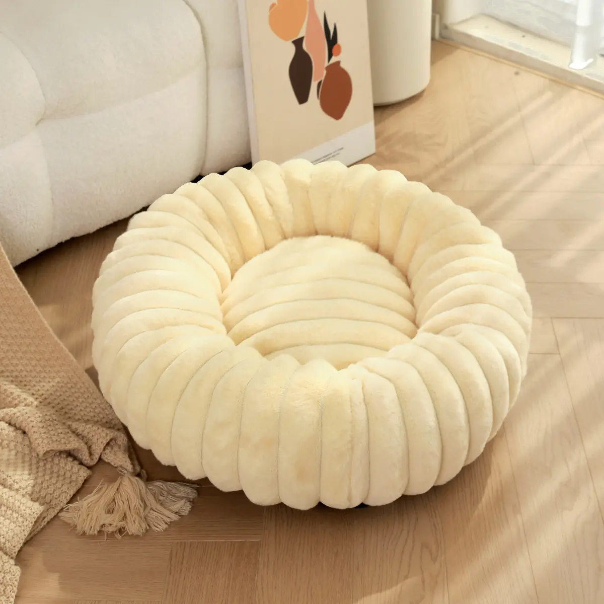 High Weight Pet Nest Straight Rabbit Plush