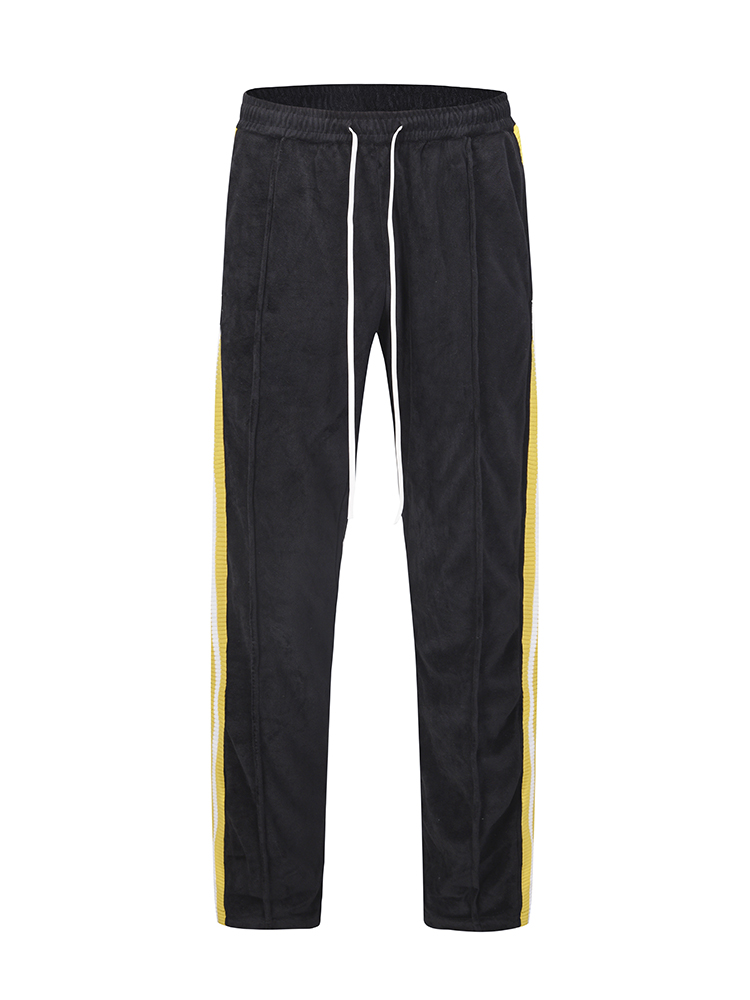 Velvet Side Striped Webbing Track Pants