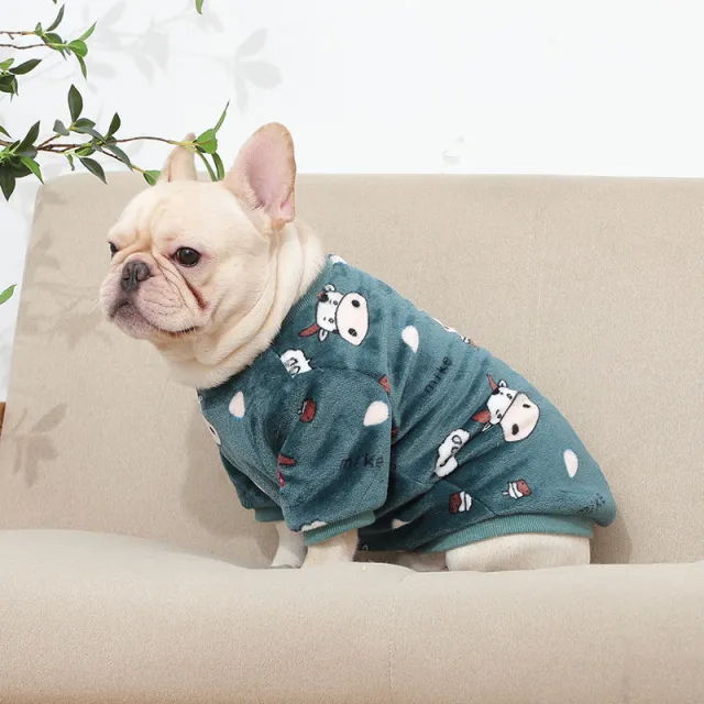 Fashion Personality French Plush Pajamas Pets Dark Green Cow - Shop at LoveMi