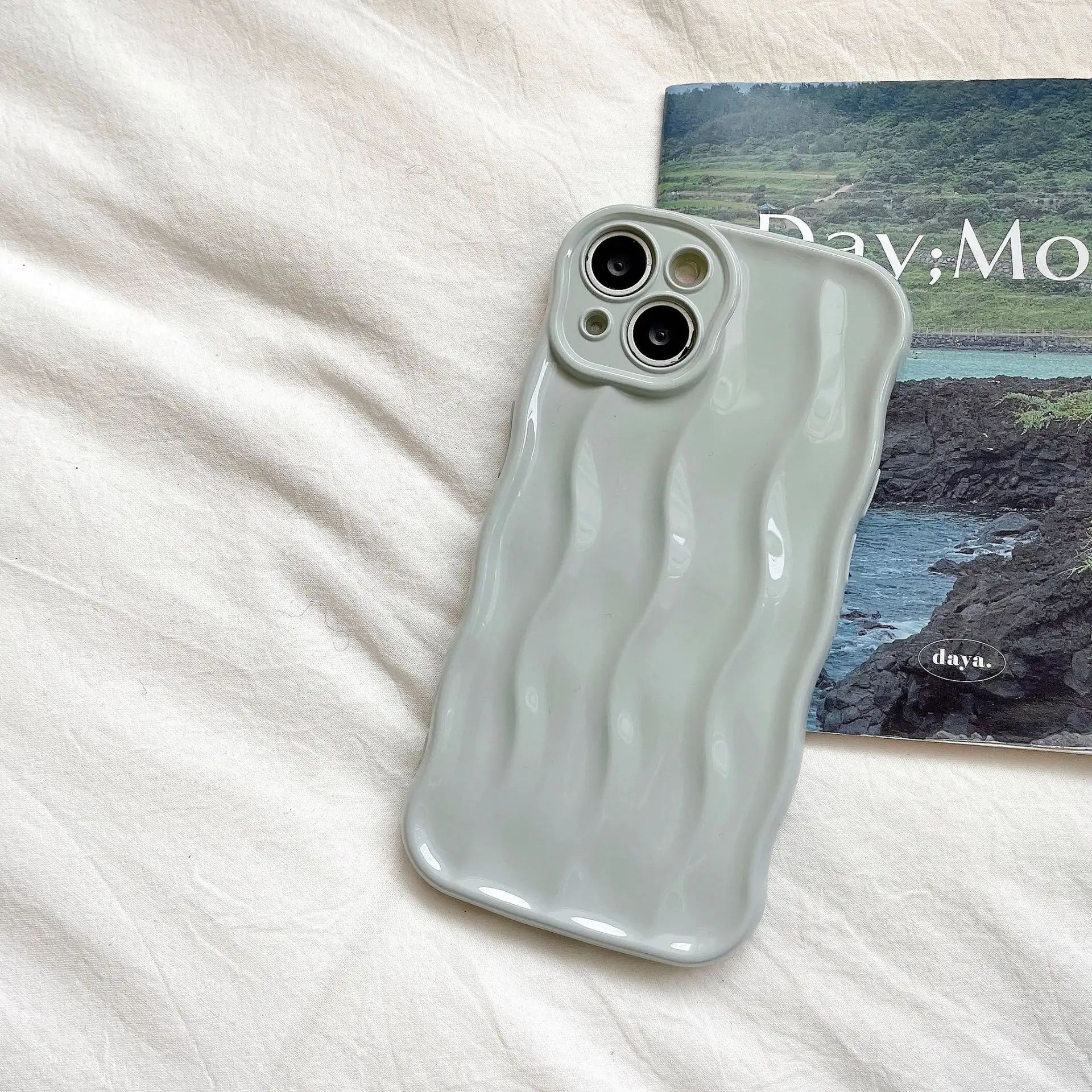Fashion Minimalist Personality Water Ripple Phone Case Protection Cover