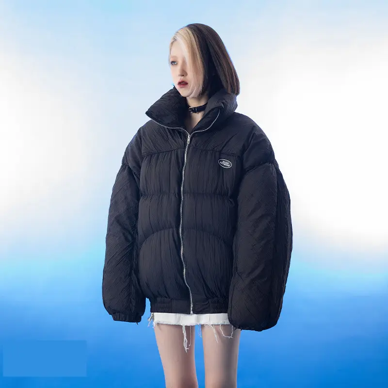 Solid Color High-necked Bread Jacket Warm Men's