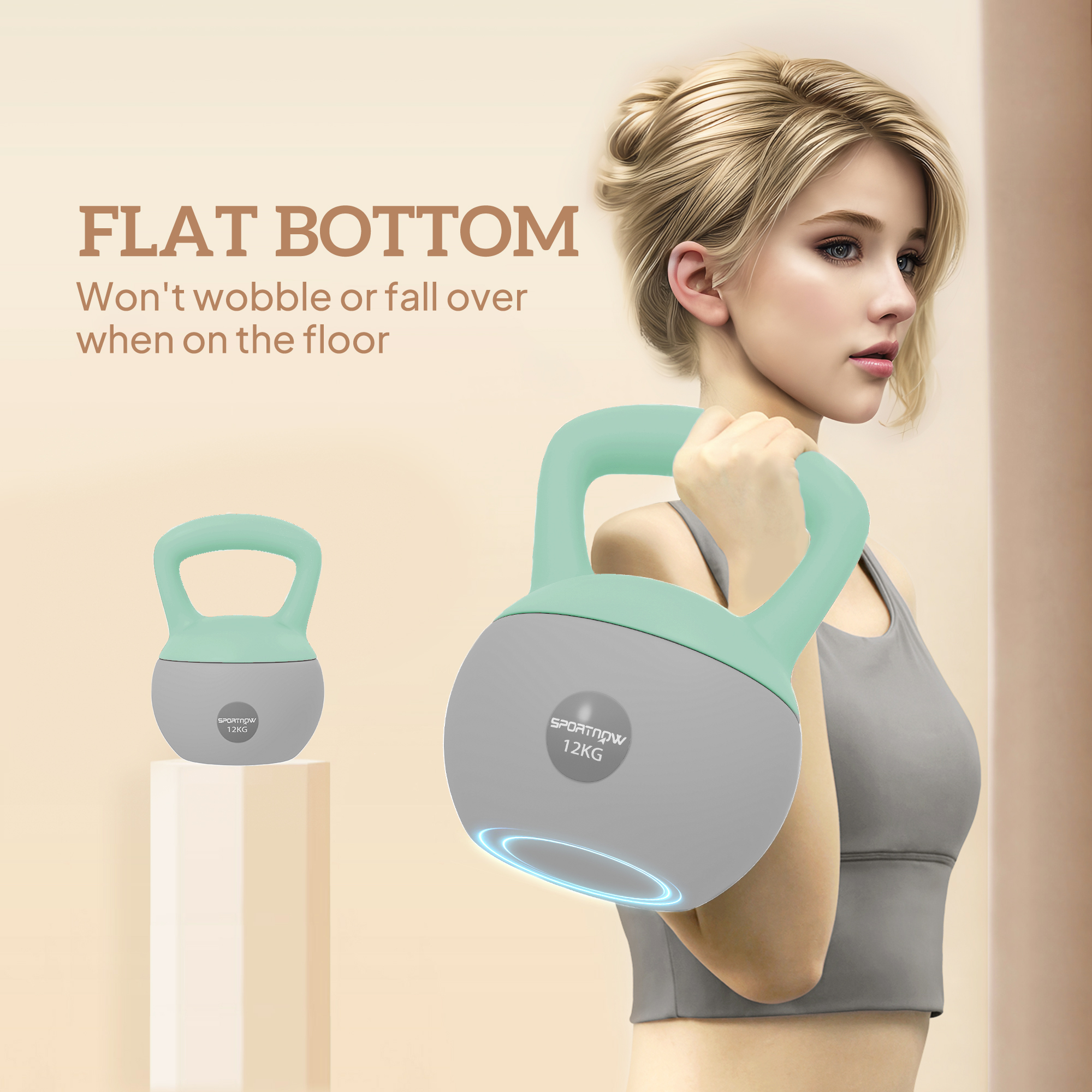 12 Kg Soft Kettlebell With Anti Slip Handle, Suitable For Home Gym — image 10