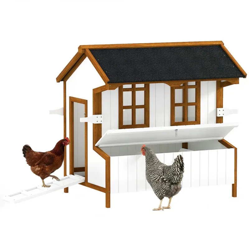 47Chicken Coop, Wooden Chicken House Raised Rabbit