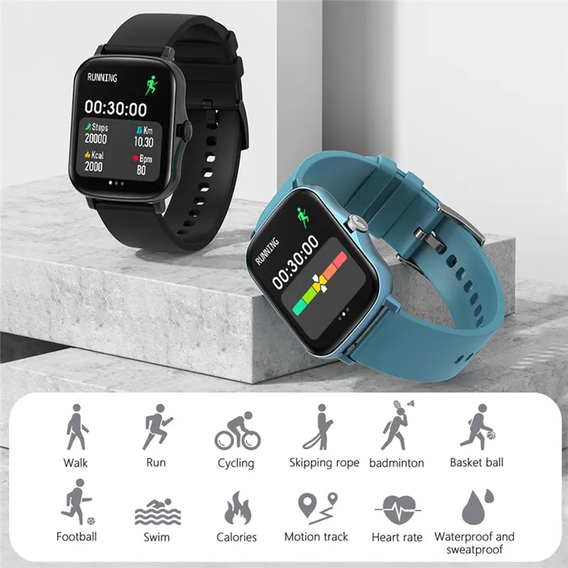Smart Watch Men Women IP68 Custom Dial Heart Rate