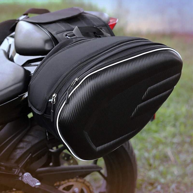 Pair Motorcycle Pannier Side Saddle Bags Luggage Rain Cover 36-58L Waterproof — image 5