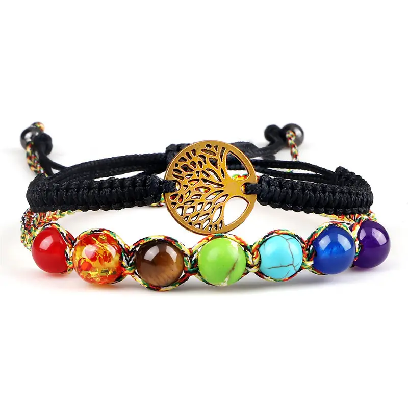 Seven Color Beaded Turquoise Handwoven Bracelet
