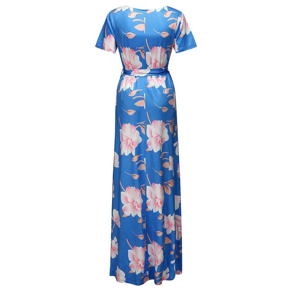 Women’s Fashion V-neck Short Sleeve Dress