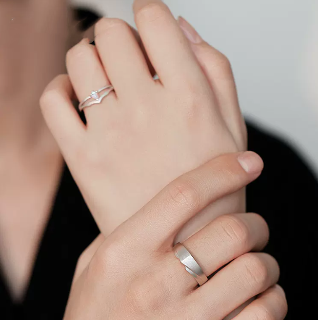 Princess And Knight Couple Ring