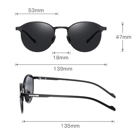 Title 1, Polarized Metal Sunglasses Glasses Fashion Colo...