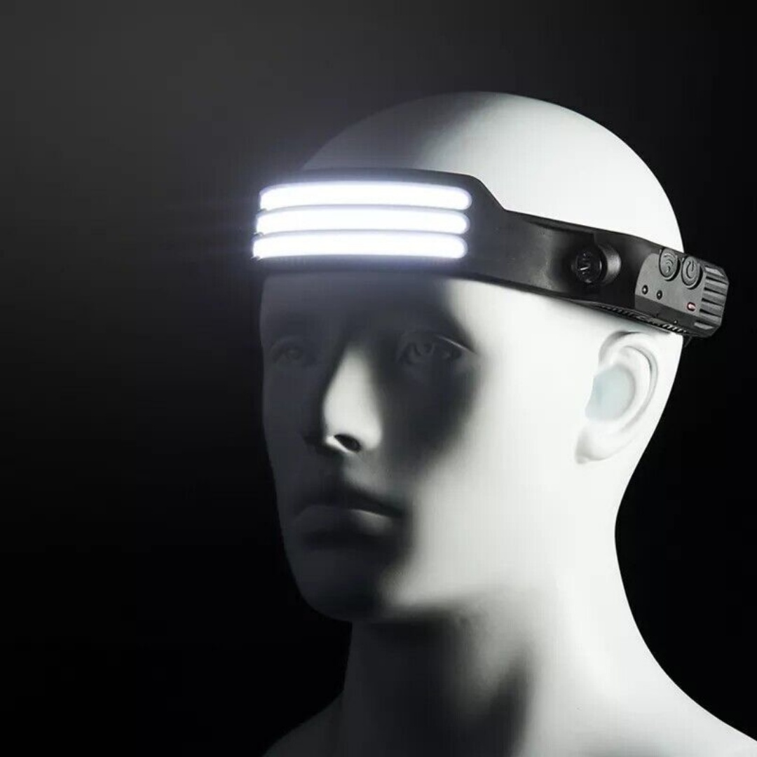 COB -LED Rechargeable Headlamp Headlight Torch Work Light Head Band Lamp 6000K