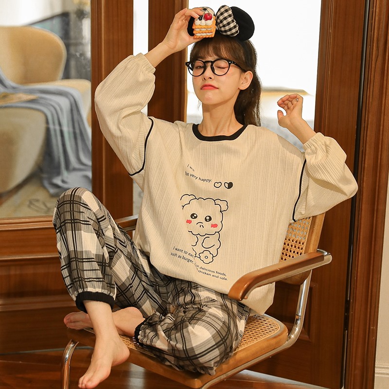 Title 13, Pajamas Women Autumn And Winter Long-sleeved Pu...