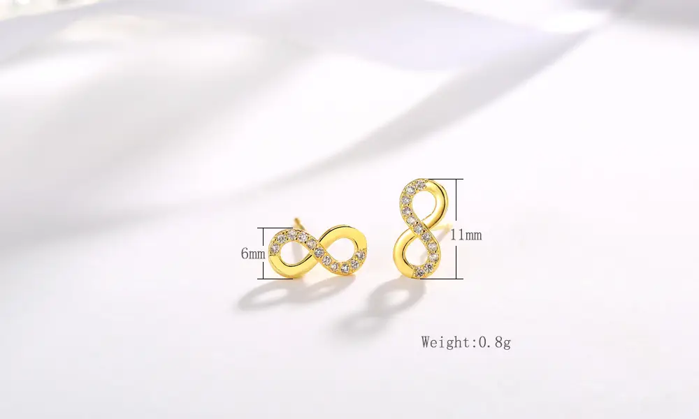 Korean Creativity Simple Earrings 8 Shaped