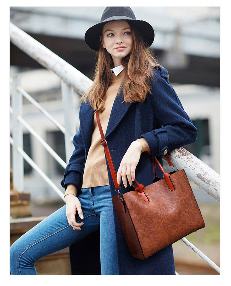 European And American Trend Line Retro Ladies Shoulder Bag Messenger Handbag