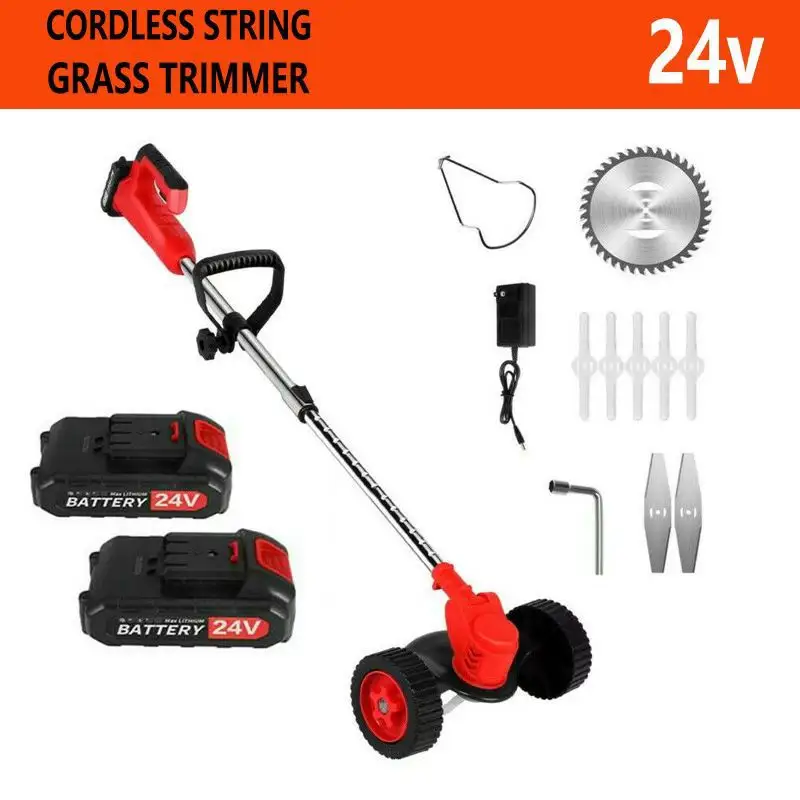 24V Lithium Electric Lawn Mower with Wheels Exclusive