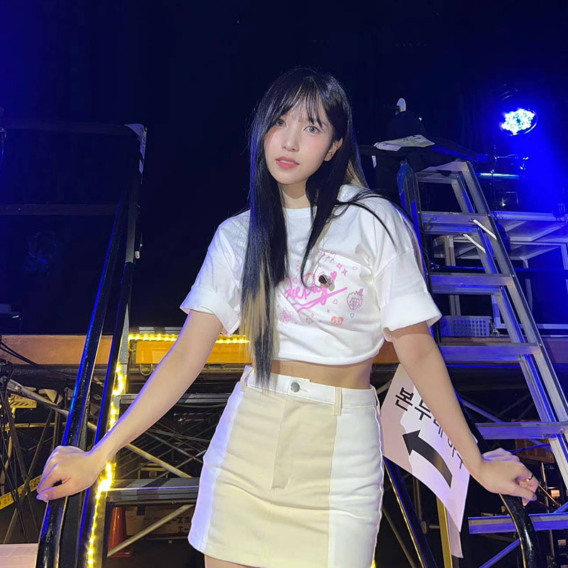 Pine Letter Printed Cotton Summer Song Clothes