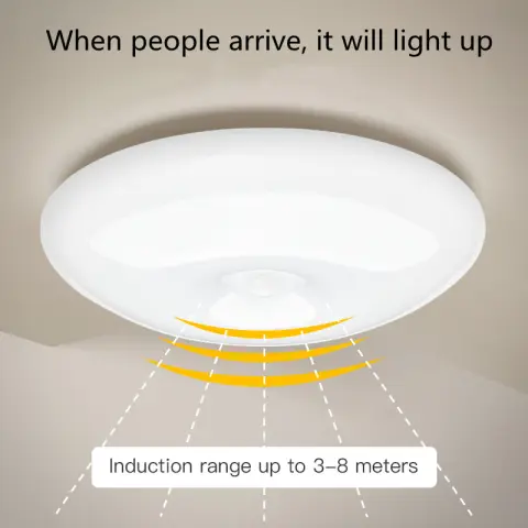 Human Induction Ceiling Lamp Infrared Garage Cloakroom Balcony Rechargeable