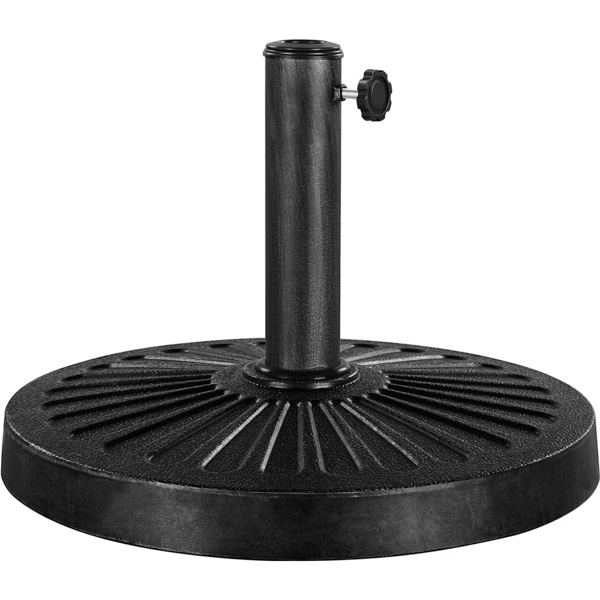 30 Lb Heavy Duty Iron Patio Umbrella Base 18in  For Outdoor, Black  Shipment From Walmart — foto 6