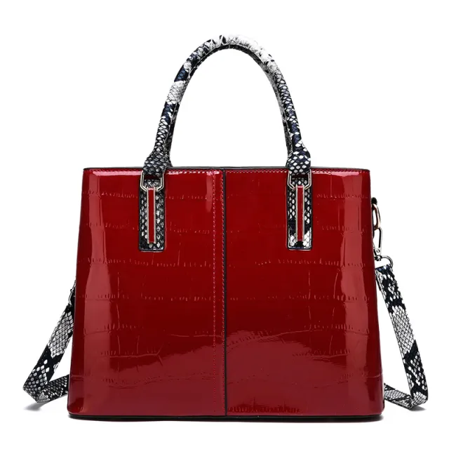 Snake Pattern Platinum Bag New Pattern Female Bag Fashion Female Handbag Red - Shop at LoveMi