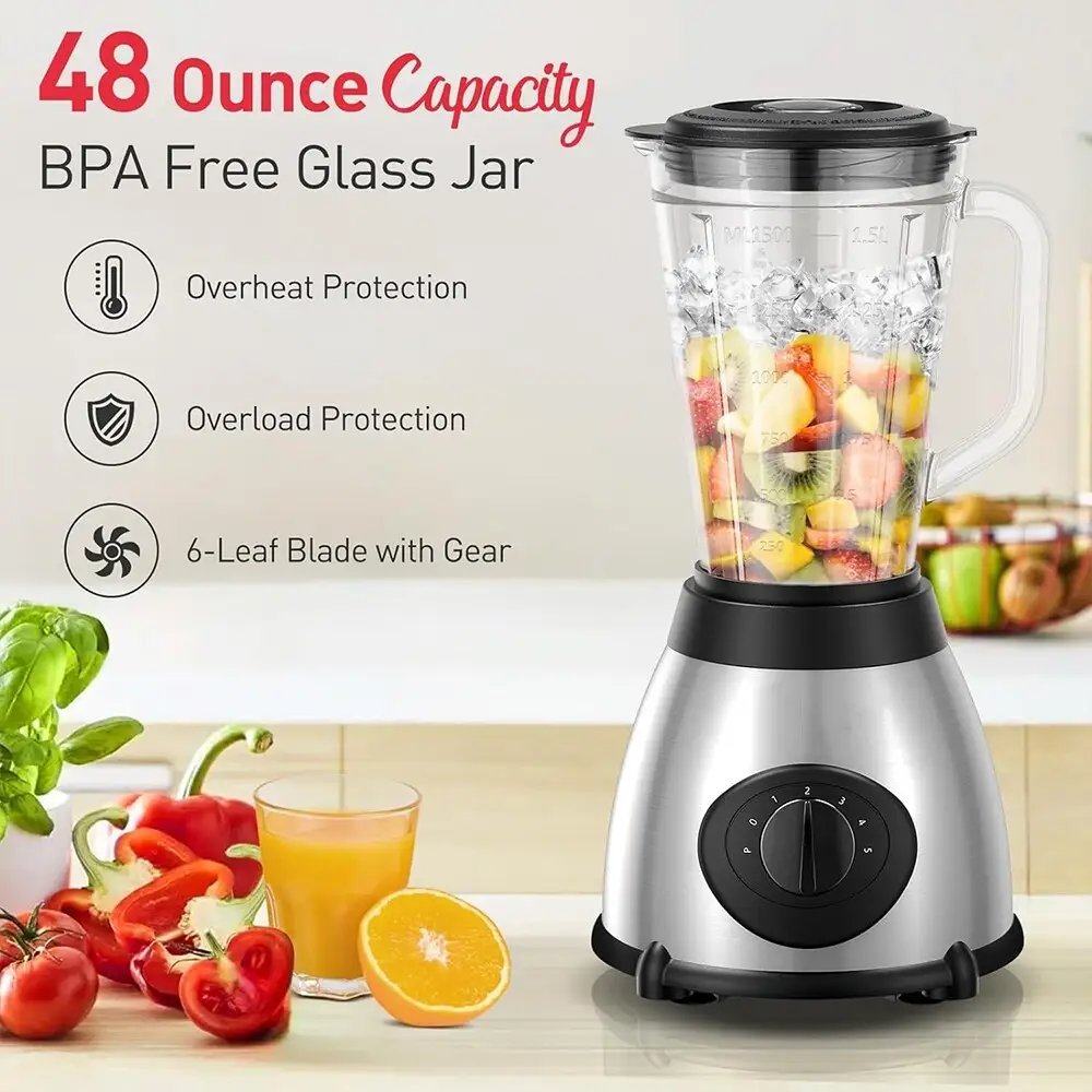 800W Blender Smoothie Maker Ice Crusher Mixer Milk Shake Fruit Juicer Vegetable