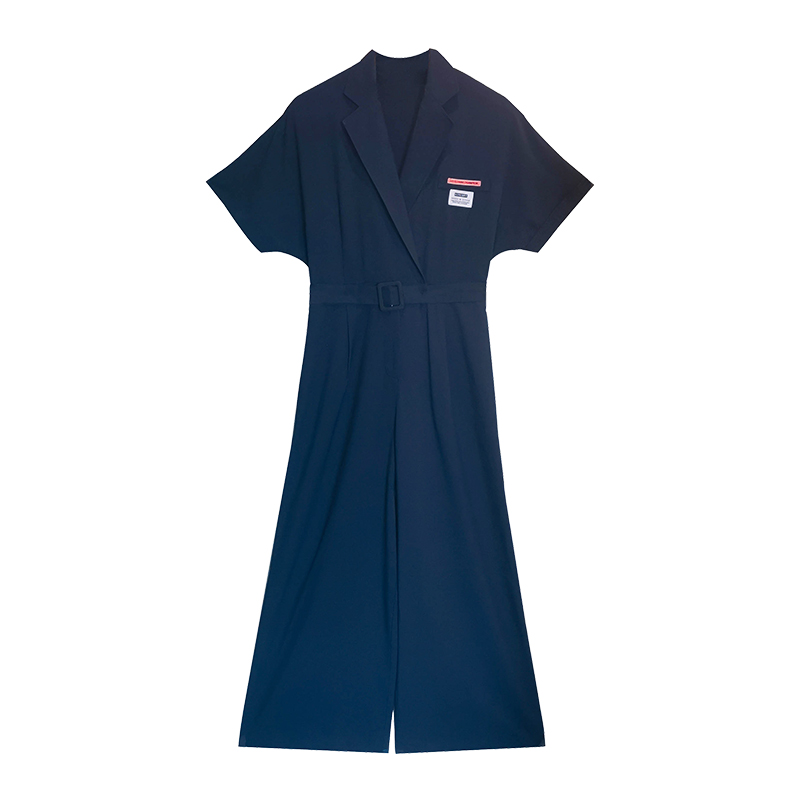 V-Neck Straight-Leg Jumpsuit, picture 3 of 8