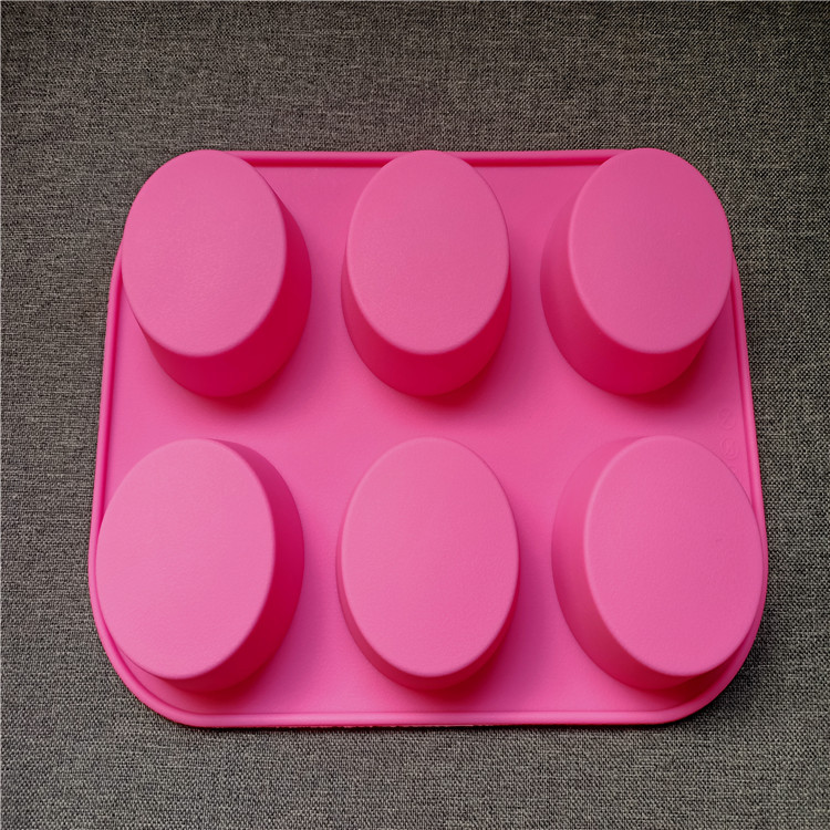 Title 1, 6 Even Round Silicone Cake Chocolate Mold