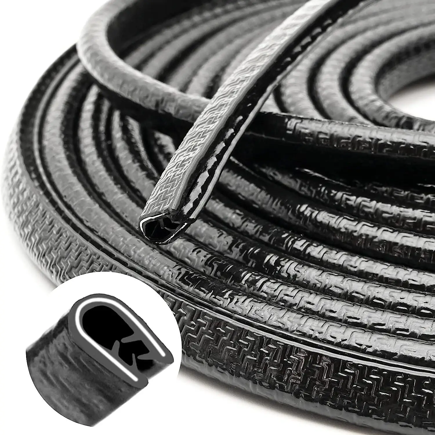 10M Car Door Boot Edge Protector Strip Trim U Shape Guard Seal Rubber BLACK UK