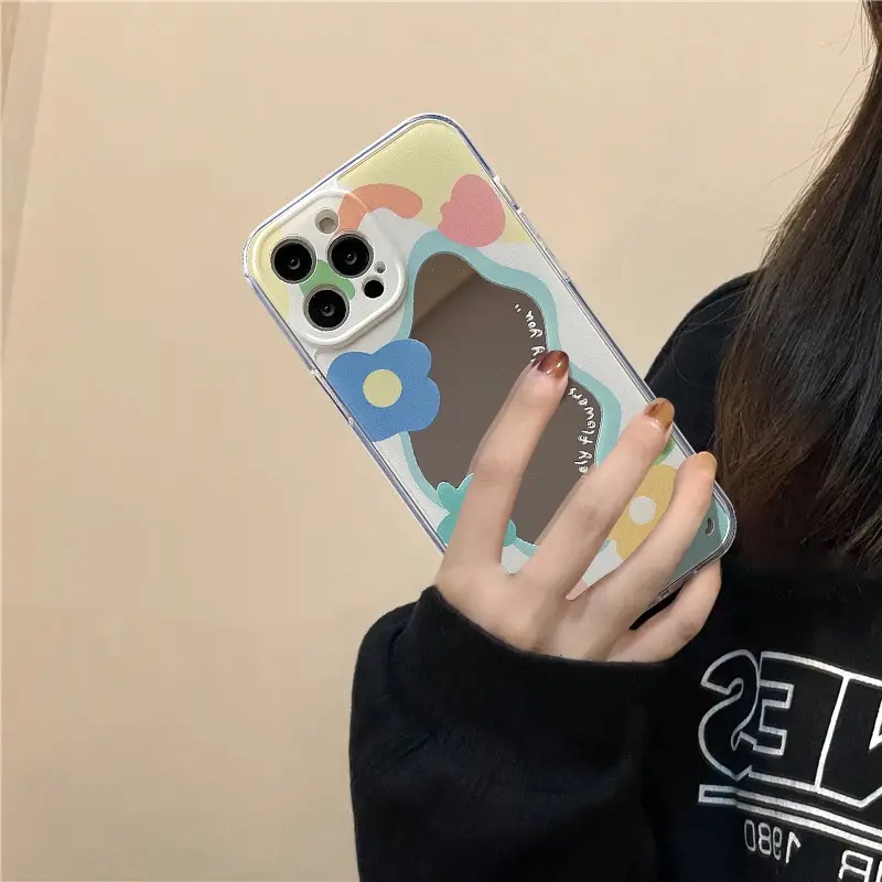 Makeup Mirror Phone Case Cute Girl