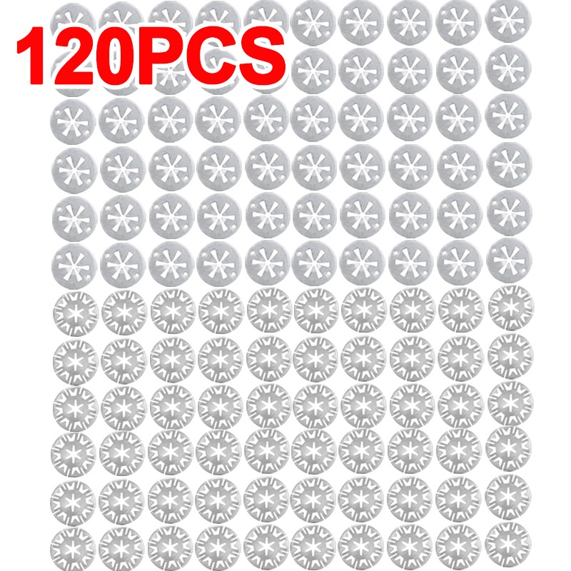 120 Pack Heat Shield Clips Car Exhaust Metal Locking Star Washers Fixing Auto HS — image 9