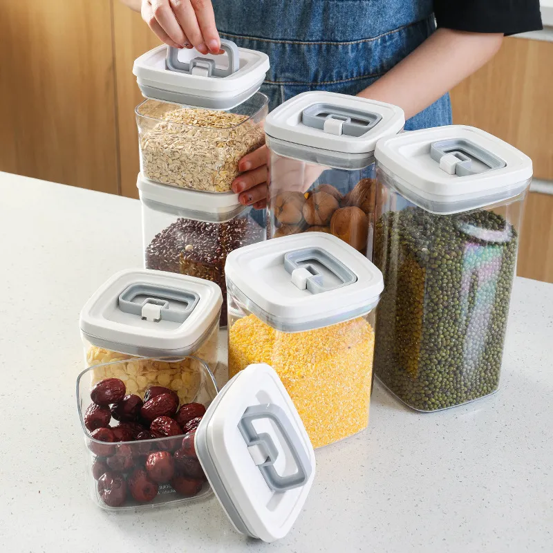 Transparent Stackable Kitchen Dry Goods Crisper – image 4