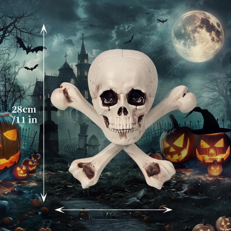Halloween Decoration Skeleton Props Plastic Skull Skeleton