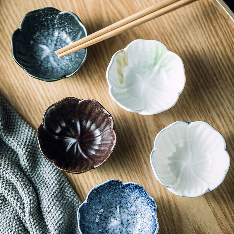 Plum-shaped Dish Ceramic Household Sauce Dipping Seasoning - Image 6