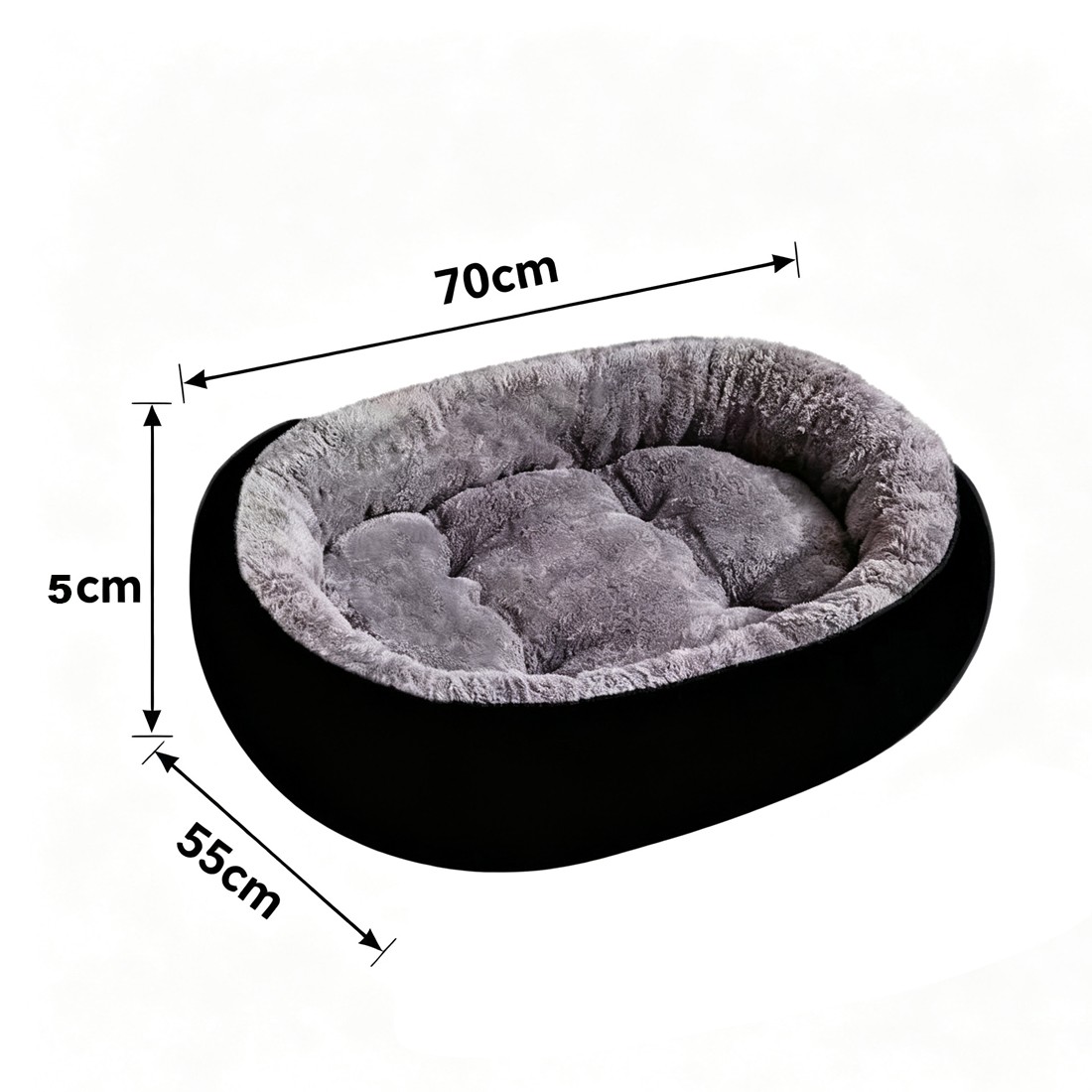 Dog Bed Cat Beds Soft Washable Fleece Puppy Cushion Warm Pet Basket Large — image 8