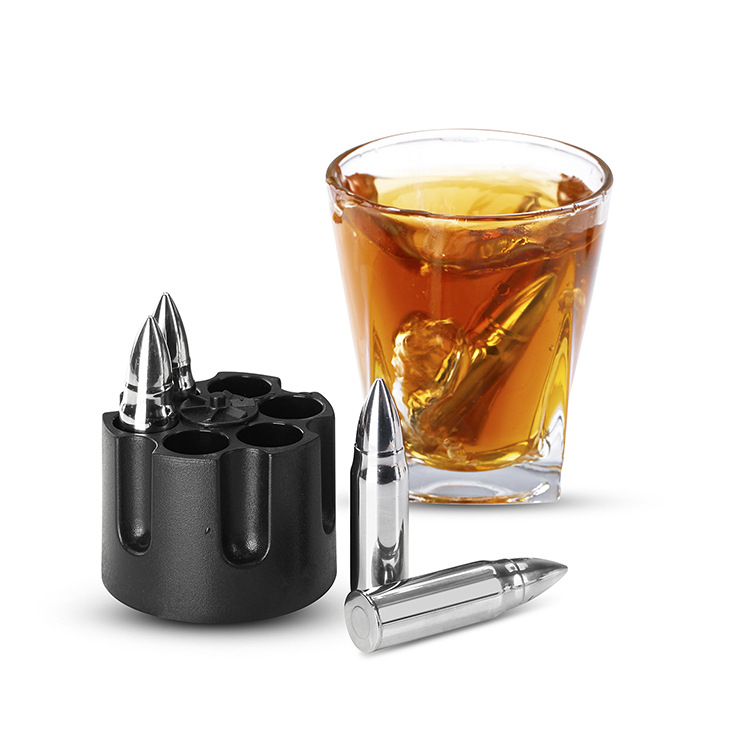 Title 5, Stainless Steel Big Bullet Ice Grain Ice Calmin...