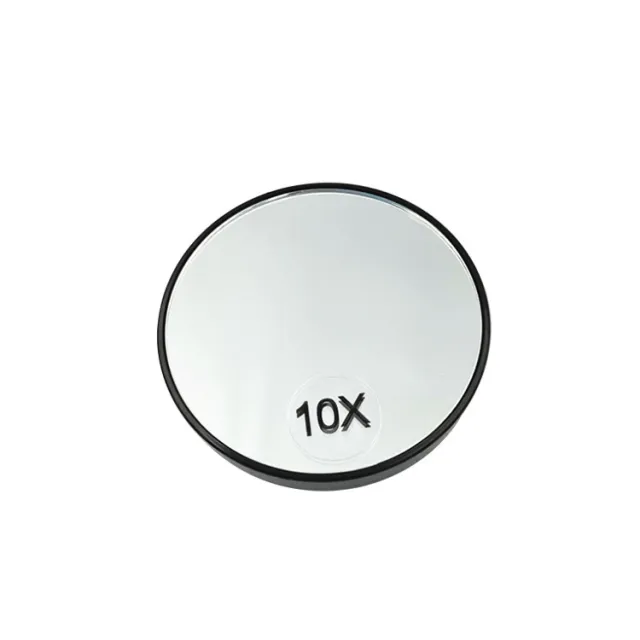 Three sided Foldable Magnifying Desktop Makeup Mirror With Lamp Black - Shop at LoveMi