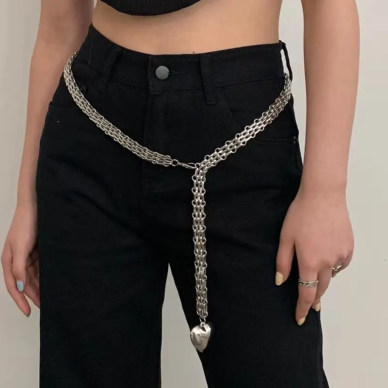 Men and Women Design Fashion Love Chain Pendant Waist