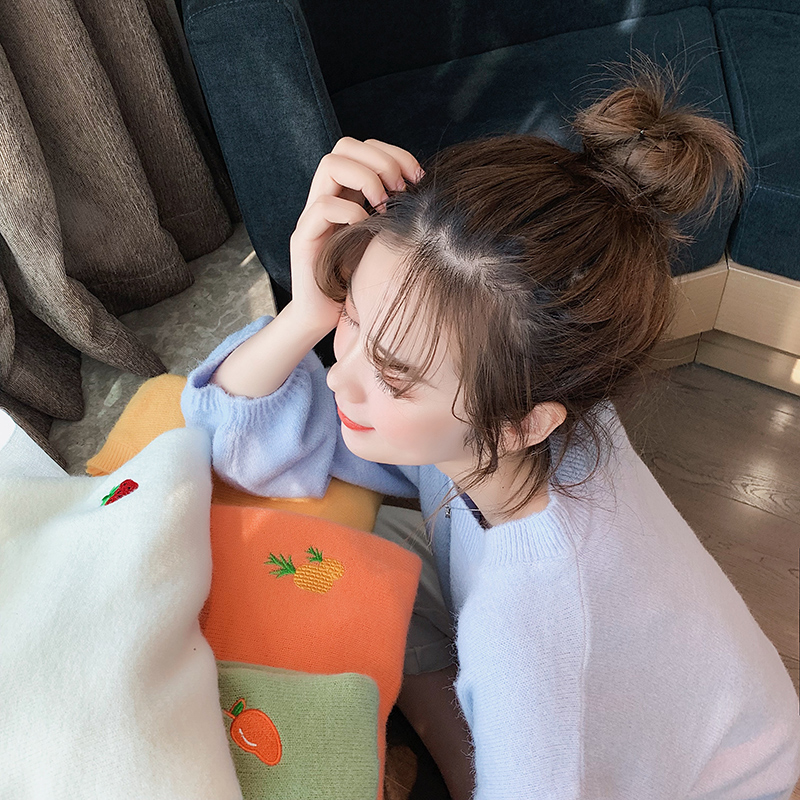 Outer Wear Lazy Thick Sweater Womens Japanese Fallwinter Coat With Inner Knit Sweater