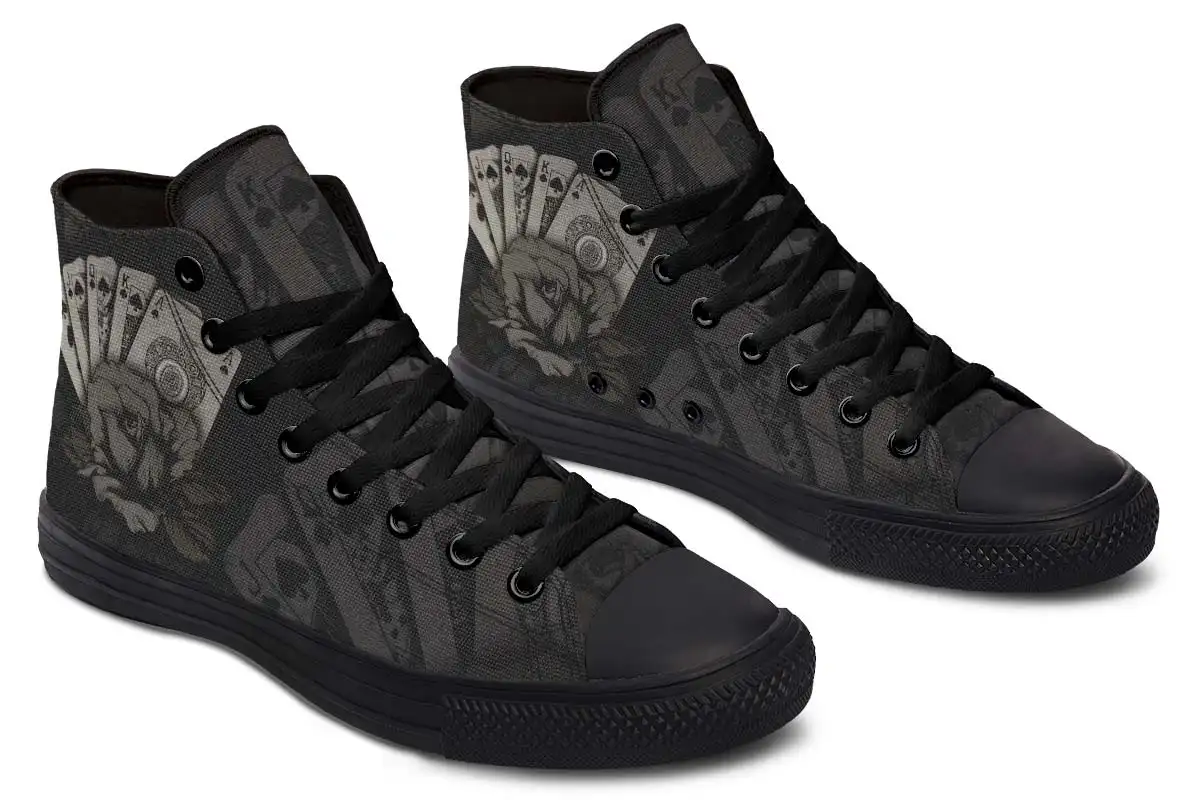 Printed Couple High-top Canvas Shoes
