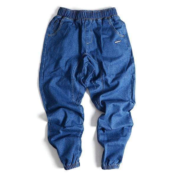 Denim Tie Pants Harem Pants Casual Loose Hip-hop Pants