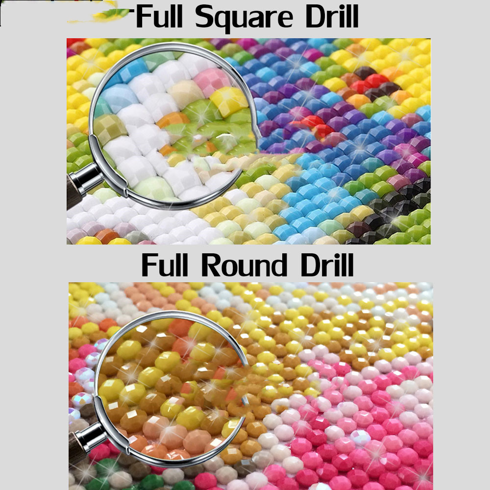 HD Diy Diamond Painting Round Diamond Square Diamond Cross Stitch
