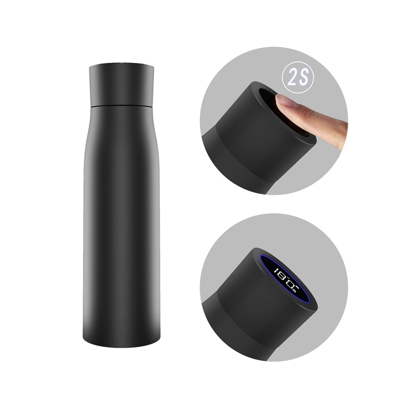 Thermal Water Bottle, Smart Temperature Display Insulated Cup, Stainless Steel Water Cup Tumbler Bottle — foto 3
