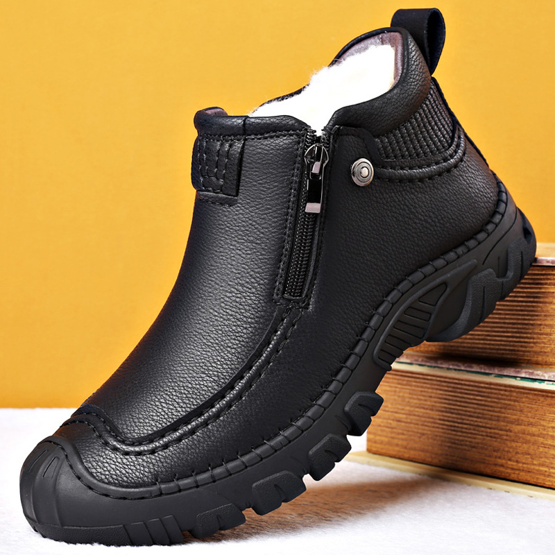 Title 2, Cotton Shoes For Men With Plush Insulation