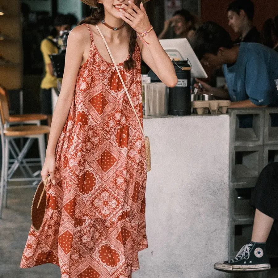 Ethnic Style Dress Shows White For Women