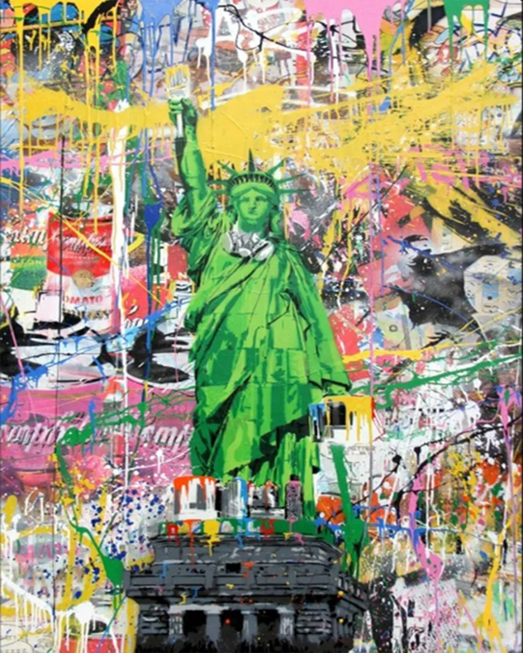 Graffiti Banksy Digital Oil Painting Living Room Bedroom Mural - K