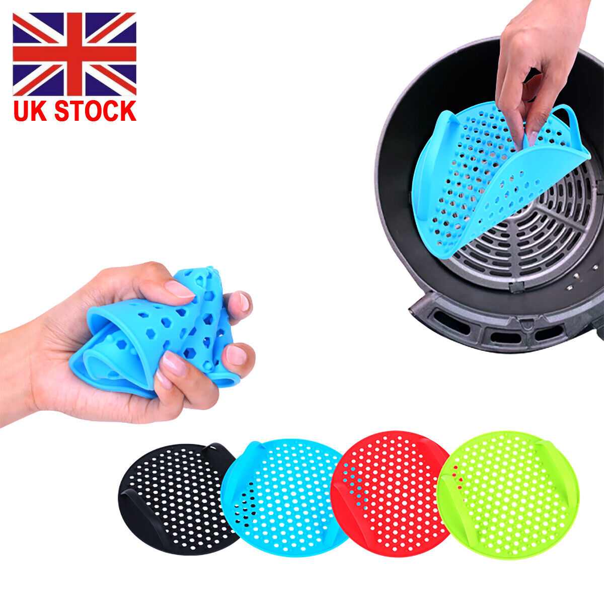 Reusable Air Fryer Silicone Pot Basket Liner Mat Tray Non-Stick For Oven Baking — image 7