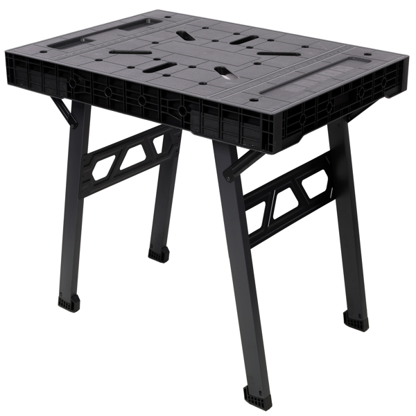 Foldable Work Bench,Portable Workstation,Work Bench Suitable for Garage,Workshop and Home,1650LBS Capacity,Black-24