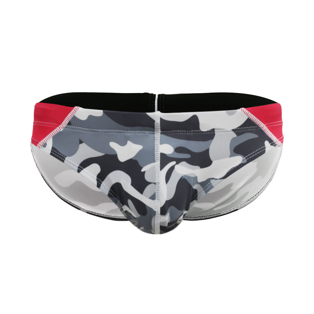 Men's Fitted Drainage Low Waist Swim Briefs